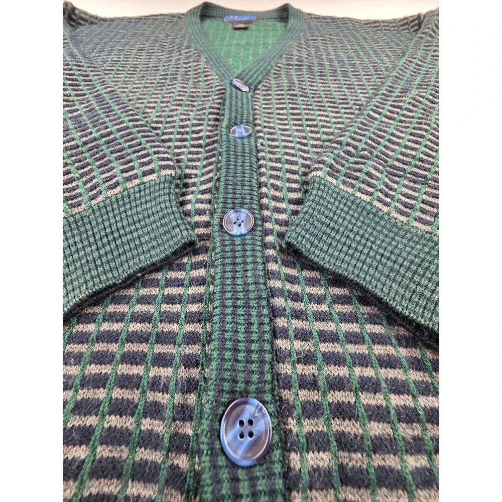 Vintage Jantzen Classics Cardigan Sweater Mens L Grandpacore‎